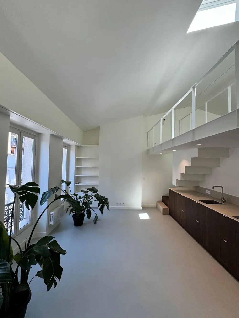 Volume sous verrière — Rue Pradier, 19e