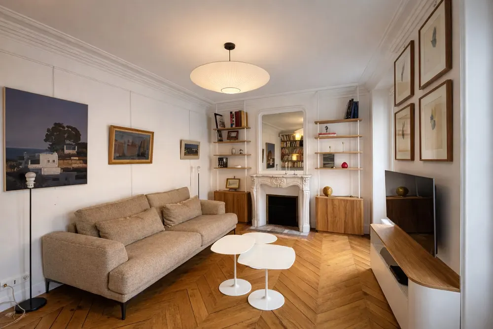 Salon et parquet point de Hongrie — Rue Saint-Dominique, 7e